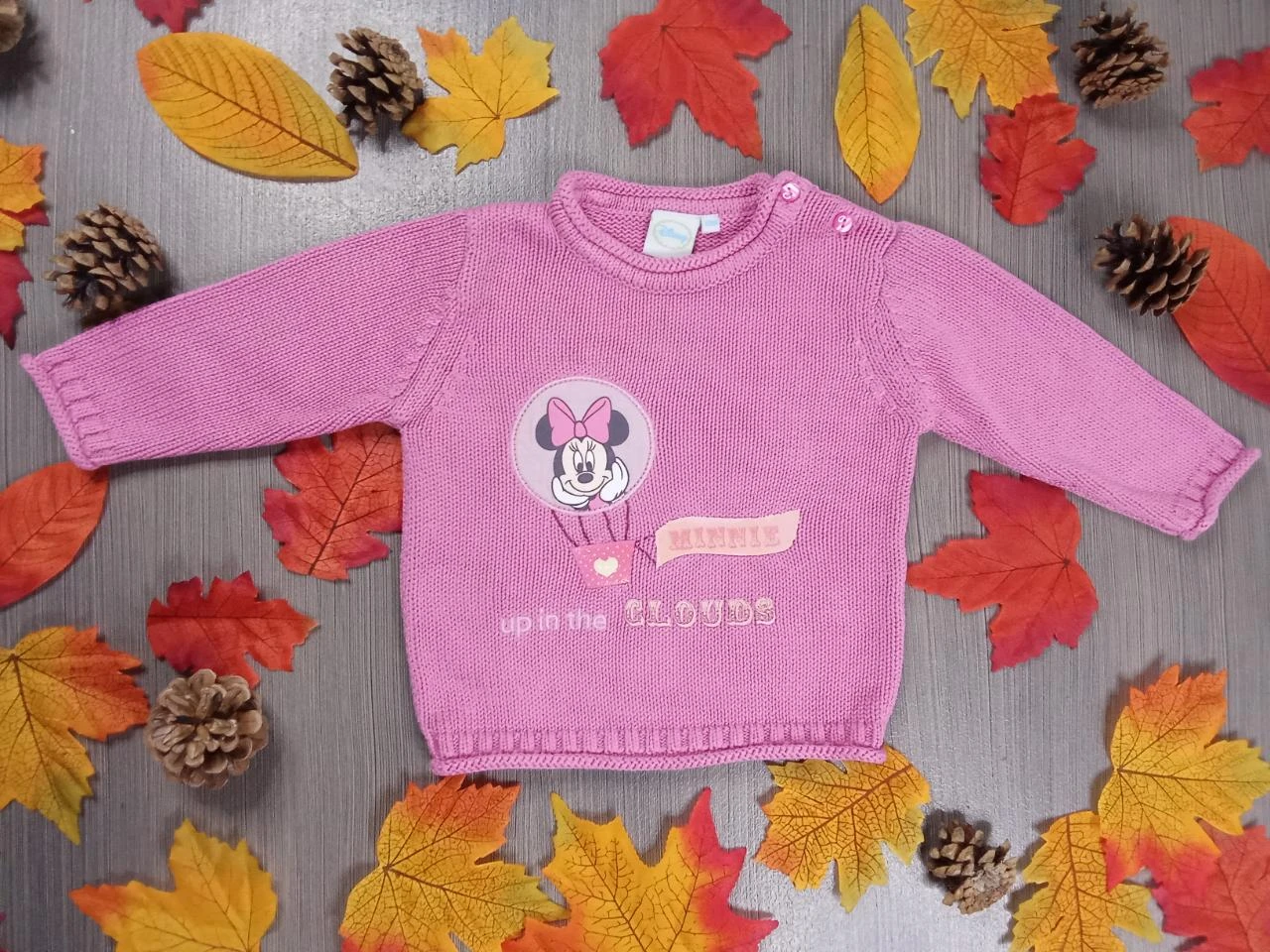 Superbe pull rose Minnie Disney 12 mois